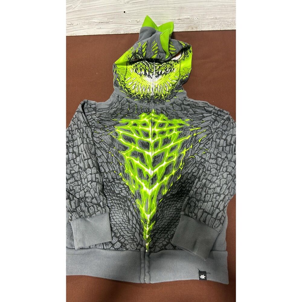 Brothers Kids Hoodie Halloween Zip up Mask size 5